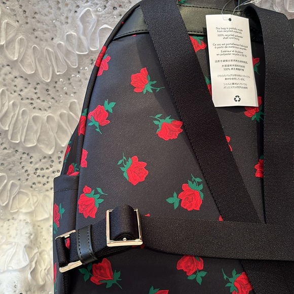NWT KATE SPADE NEW YORK Chelsea Rose Toss Print Medium Backpack - Picture 5 of 9